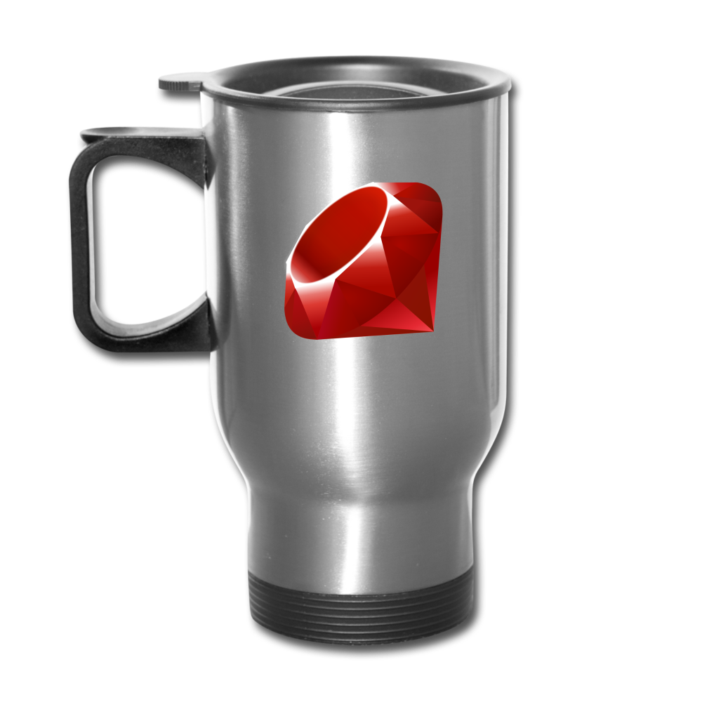 Ruby Logo (Travel Mug) - silver