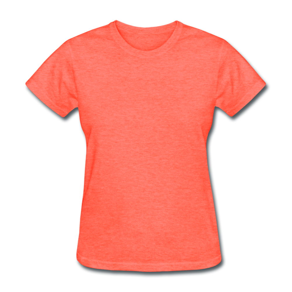 Basic Tee (Women's T-Shirt) - heather coral