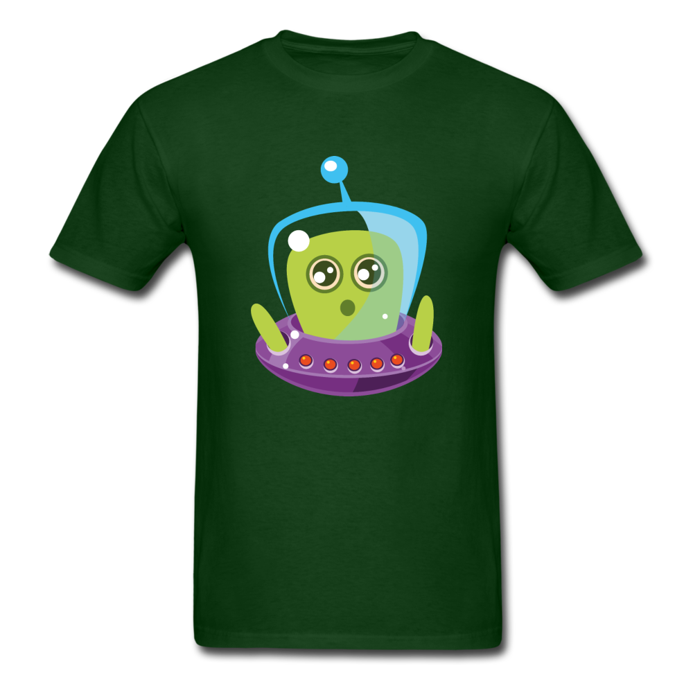 Cute Alien (Men's T-Shirt) - forest green