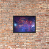 Milky Way Center - 3 Views (Poster - Matte Framed)