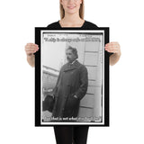 Einstein Aboard a Ship with Quote (Poster - Photo Paper)