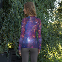 Milky Way Center - 3 Views (Women's Rash Guard)