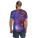 Milky Way Center - 3 Views (Men's Athletic T-shirt)