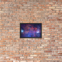 Milky Way Center - 3 Views (Poster - Matte Framed)