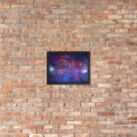 Milky Way Center - 3 Views (Poster - Matte Framed)