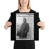 Einstein Aboard a Ship with Quote (Poster - Photo Paper)
