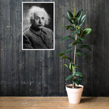 Einstein Portrait (Poster - Matte Framed)