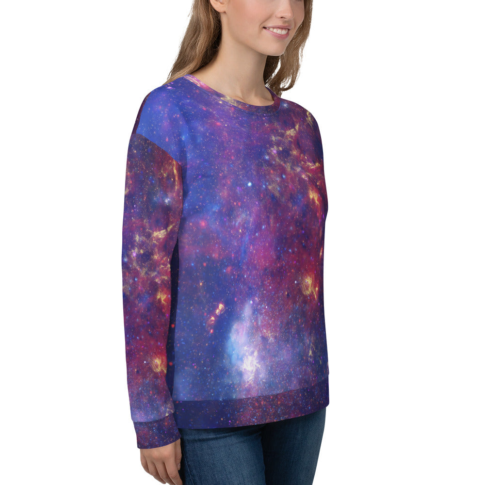 Milky Way Center - 3 Views (Unisex Sweatshirt)