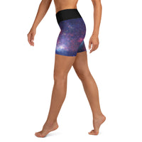 Milky Way Center - 3 Views (Women's Yoga Shorts)