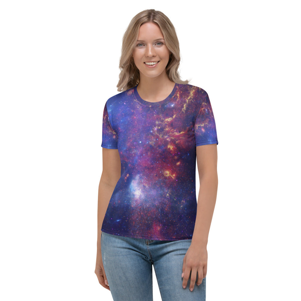 Milky Way Center - 3 Views (Women's Crew Neck T-shirt)