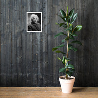 Einstein Portrait (Poster - Matte Framed)