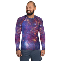 Milky Way Center - 3 Views (Men's Rash Guard)