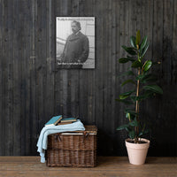 Einstein Aboard a Ship with Quote (Canvas)