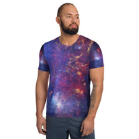Milky Way Center - 3 Views (Men's Athletic T-shirt)