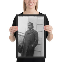 Einstein Aboard a Ship (Poster - Matte Framed)