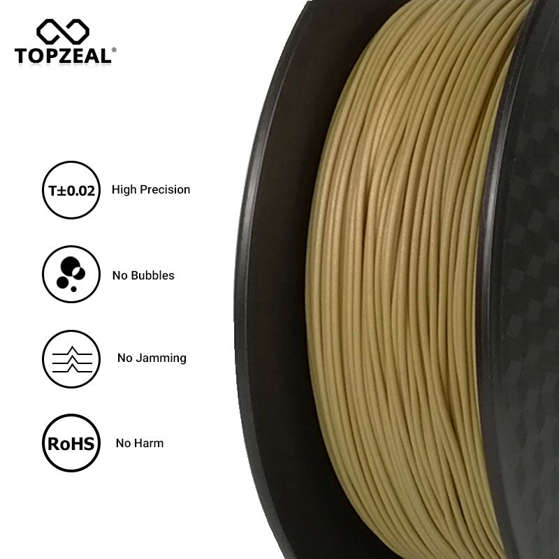 TOPZEAL PLA-Wood Filament for 3D Printer (1.75 mm, 1 kg/Roll)