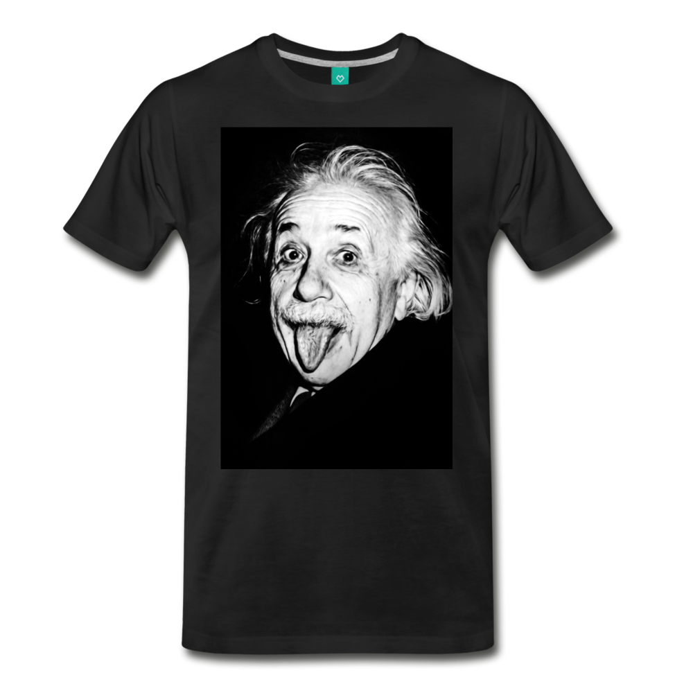 Silly Einstein (Men's Premium T-Shirt) - black