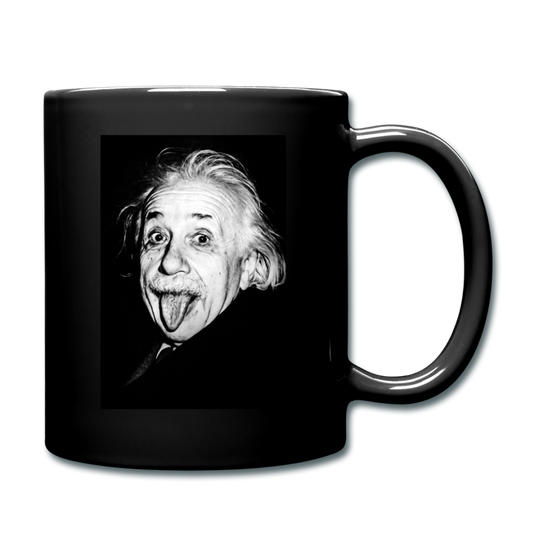 Silly Einstein (Full Color Mug) - black
