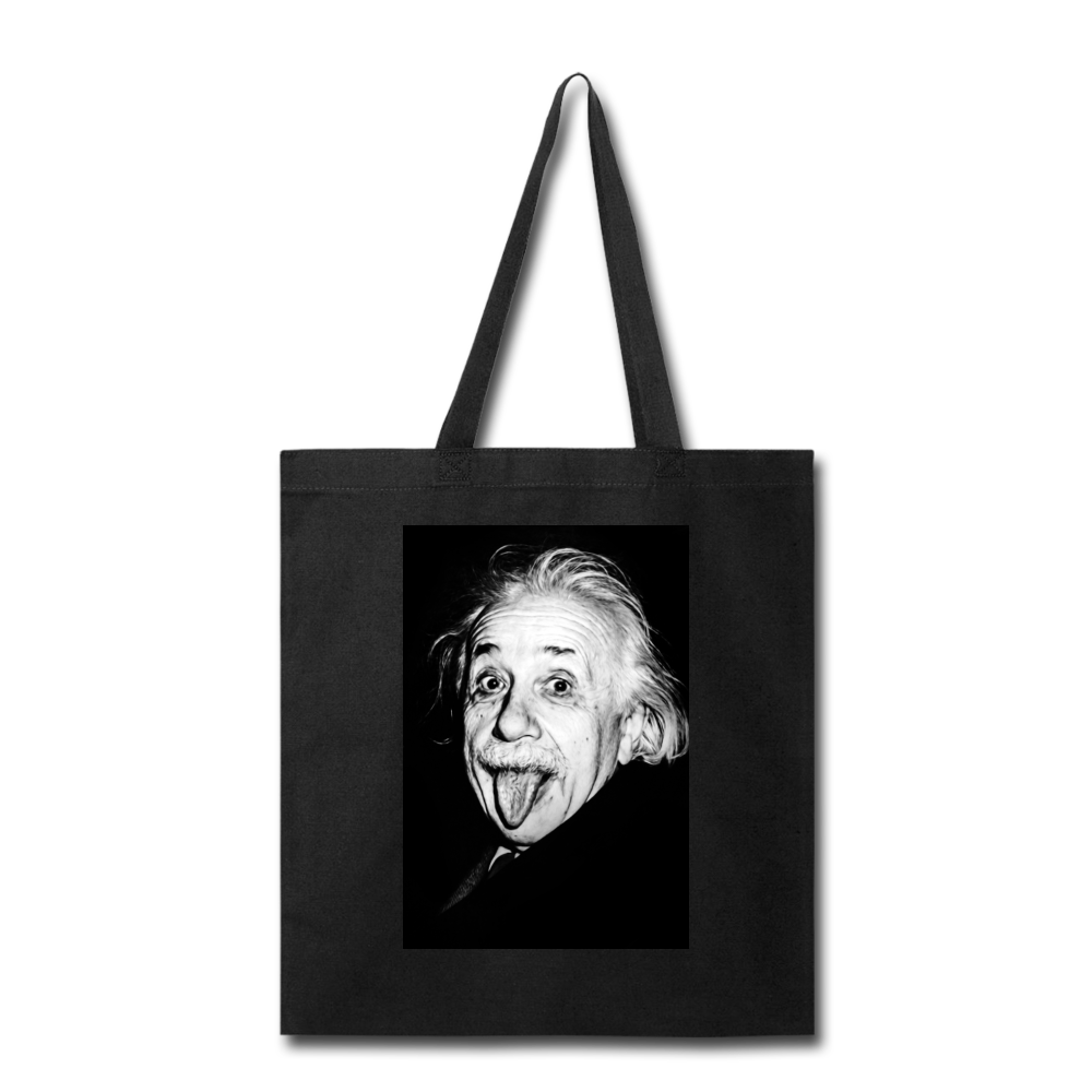 Silly Einstein (Tote Bag) - black