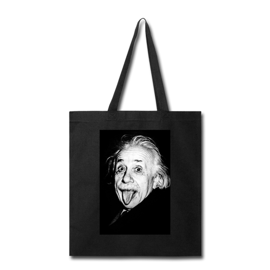 Silly Einstein (Tote Bag) - black