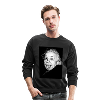 Silly Einstein (Crewneck Sweatshirt) - black