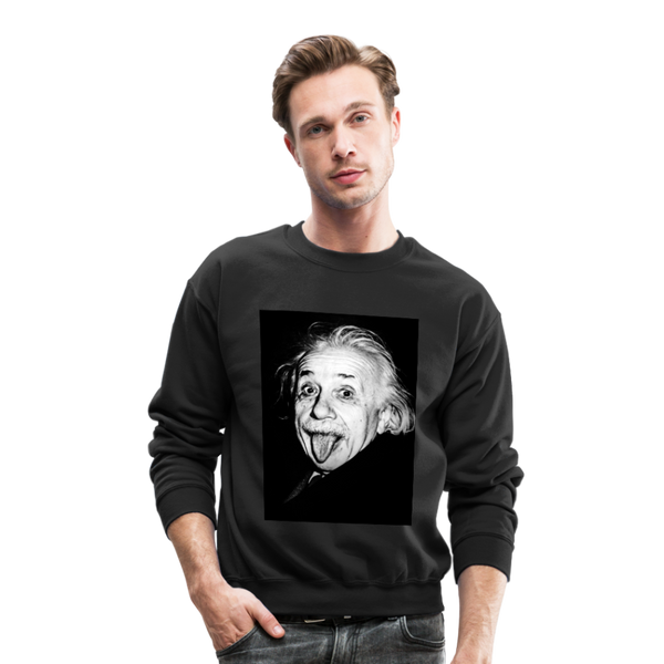 Silly Einstein (Crewneck Sweatshirt) - black
