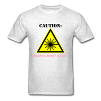 Caution Lasers (Men's T-Shirt) - light heather gray