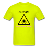 Caution Lasers (Men's T-Shirt) - safety green