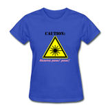 Caution Lasers (Women's T-Shirt) - royal blue