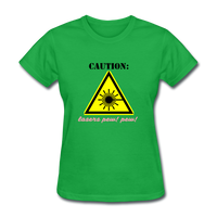 Caution Lasers (Women's T-Shirt) - bright green