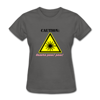 Caution Lasers (Women's T-Shirt) - charcoal