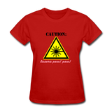 Caution Lasers (Women's T-Shirt) - red