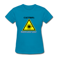 Caution Lasers (Women's T-Shirt) - turquoise