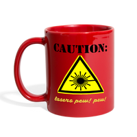Caution Lasers (Full Color Mug) - red