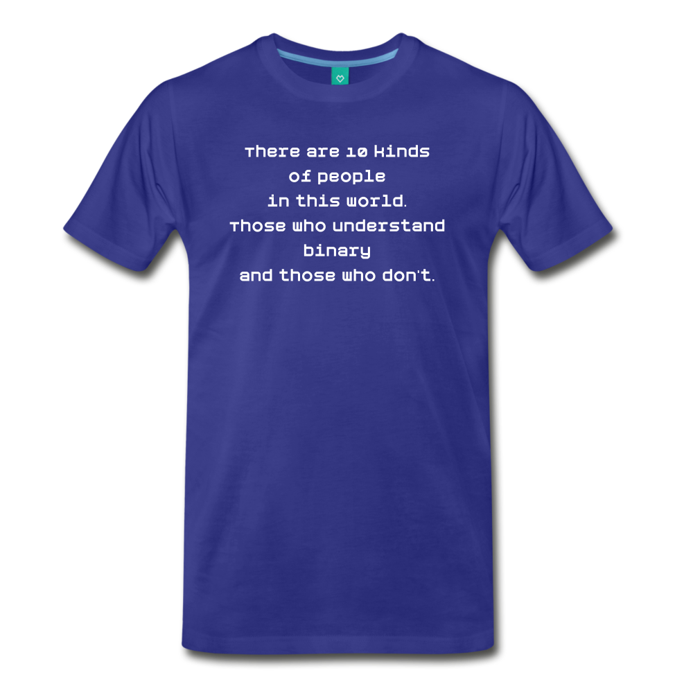 Binary People (Men's Premium T-Shirt) - royal blue