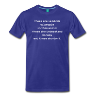 Binary People (Men's Premium T-Shirt) - royal blue