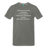 Binary People (Men's Premium T-Shirt) - asphalt gray