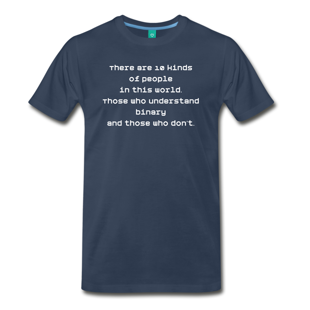Binary People (Men's Premium T-Shirt) - navy