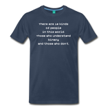 Binary People (Men's Premium T-Shirt) - navy