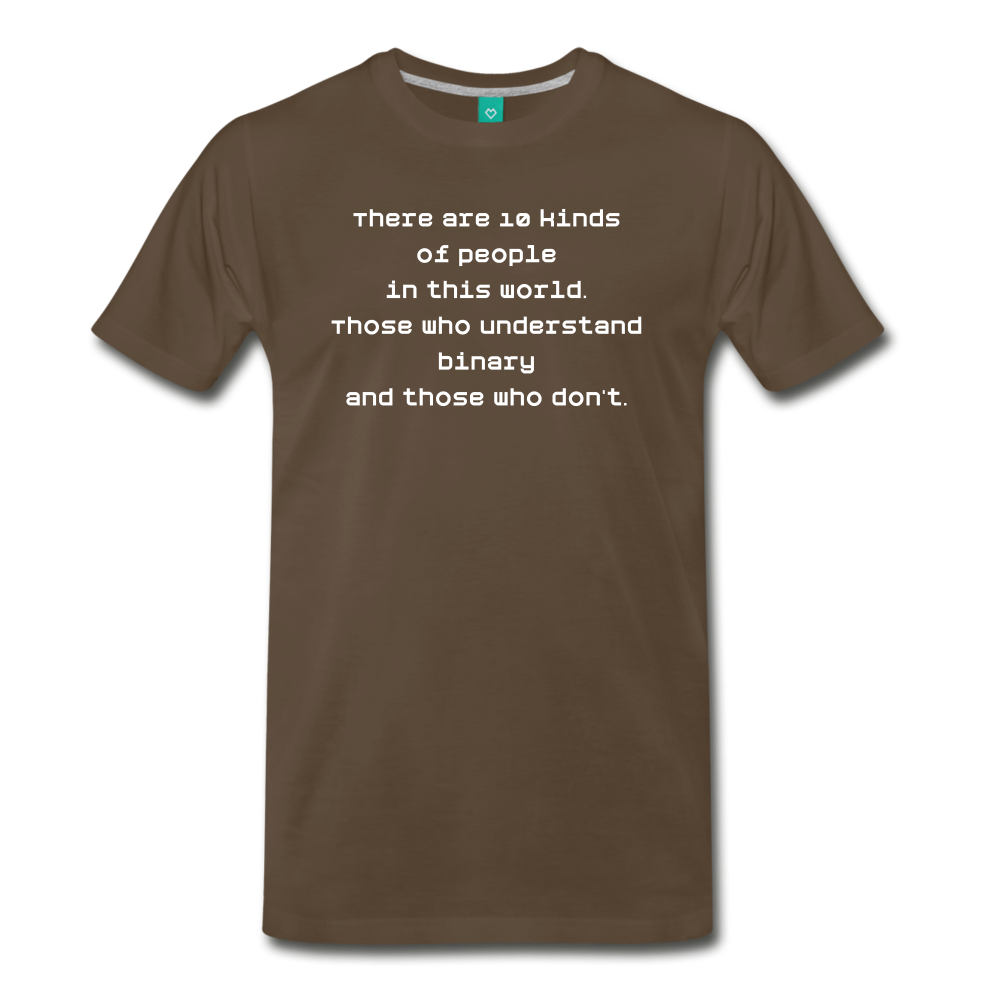 Binary People (Men's Premium T-Shirt) - noble brown