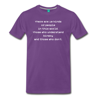 Binary People (Men's Premium T-Shirt) - purple