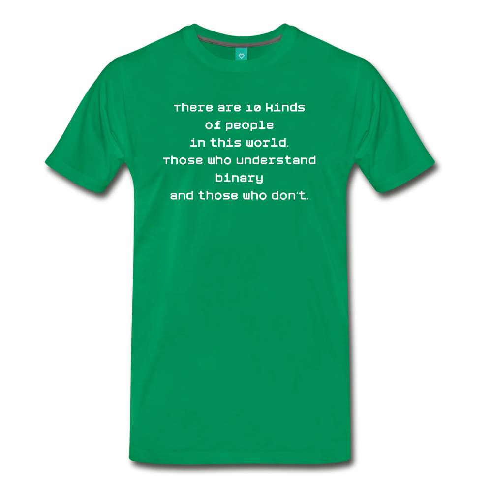 Binary People (Men's Premium T-Shirt) - kelly green