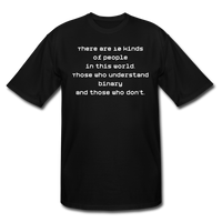 Binary People (Men's Tall T-Shirt) - black