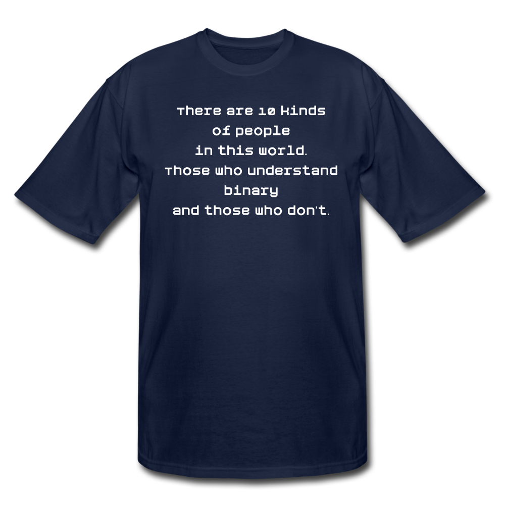 Binary People (Men's Tall T-Shirt) - navy