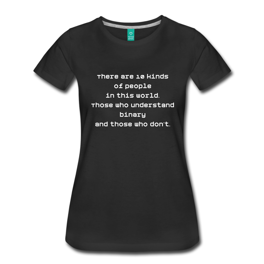 Binary People (Women’s Premium T-Shirt) - black