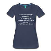 Binary People (Women’s Premium T-Shirt) - navy
