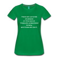 Binary People (Women’s Premium T-Shirt) - kelly green