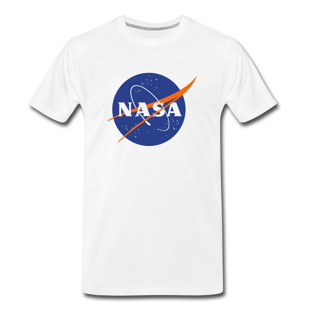 NASA Logo (Men's Premium T-Shirt) - white