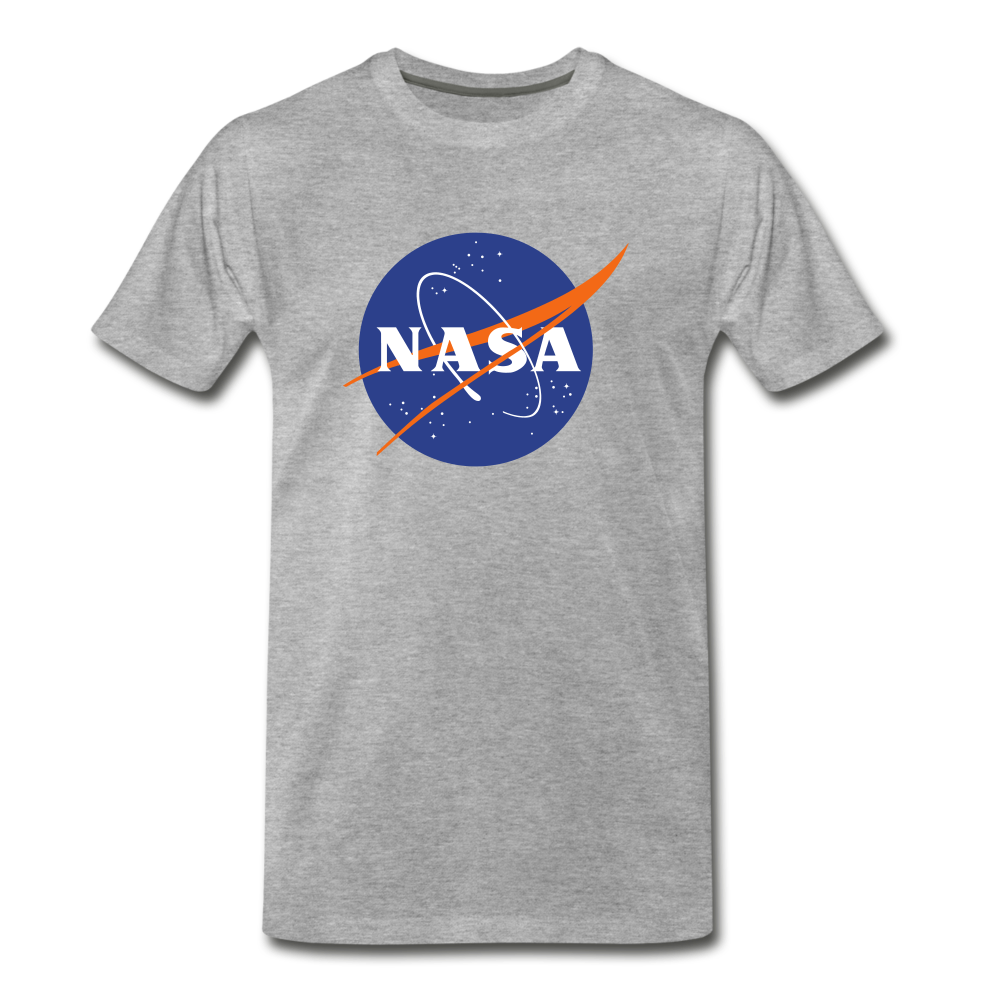 NASA Logo (Men's Premium T-Shirt) - heather gray