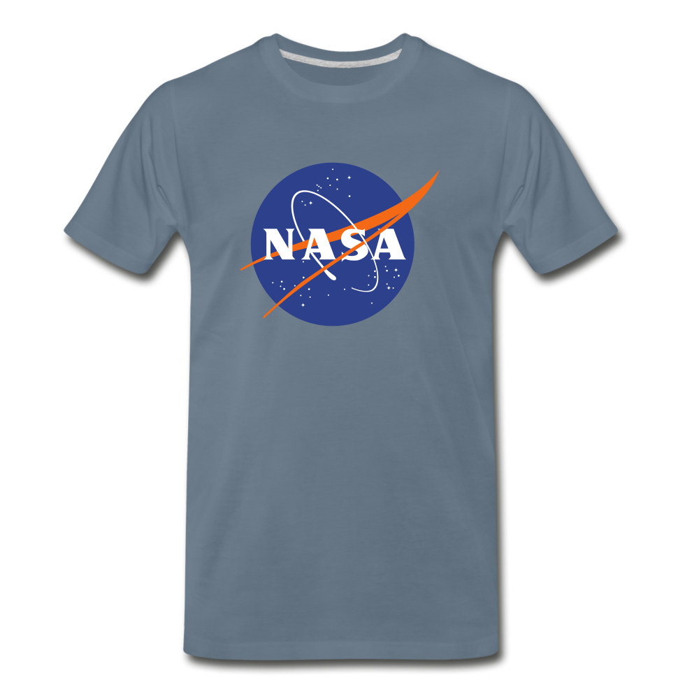 NASA Logo (Men's Premium T-Shirt) - steel blue
